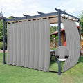 Easy-Going Outdoor Patio Curtains 2 Panels, 110x96 inch, Light Grey | Privacy by Easy-Going
