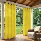 Set of 4 Outdoor Curtains for Patio Waterproof, Breathable Grommet Panels for - Image 3