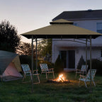 5x8Ft Grill Gazebo Replacement Top, Khaki Canopy Top Cover Only | Double-Layer - Image 7