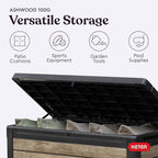 Keter Signature Collection 100 Gallon Resin Deck Box Organization Box and - Image 5