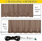 NICETOWN 2 Panels Outdoor Curtains Bottom Fixed - Image 4
