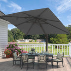 9' X 12' Cantilever Patio Outdoor Umbrella - Image 9
