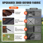 VEVOR Pop Up Gazebo Screen Tent 6 Sided Canopy Sun Shelter - Image 5