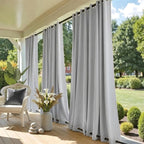 NICETOWN Outdoor Curtain Waterproof & Windproof, Energy Smart Thermal Insulated by NICETOWN