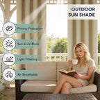 Outdoor Curtains for Patio Waterproof, 8 Drape Panels, Sun Shades | Privacy & - Image 3