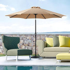 OLIXIS 9ft Patio Table Umbrella, Outdoor Patio Umbrella - Image 6