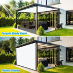 Amagenix 90% Pergola Shade Cover 6' X 10' Sun Shade Cloth - Image 4