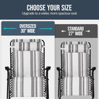 Best Choice Products Set of 2 Extra Wide Adjustable Steel Mesh Zero Gravity - Image 4