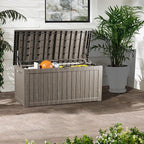 TARKARI 200 Gallon Lockable Resin Deck Box, Waterproof & UV-Resistant Outdoor - Image 5