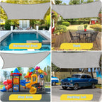 HappyTrends Sun Shade Sail, UV Protection Beach Shade Canopy Wind Sail | Heavy - Image 7