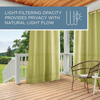 TOWN & COUNTRY BASICS Cabana Solid Heavyweight Indoor Outdoor Curtains - Image 9