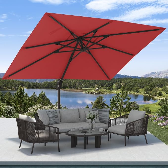 9' X 12' Cantilever Patio Outdoor Umbrella - Image 2