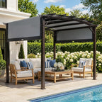 VINGLI 9'x 12' Outdoor Retractable Pergola Canopy by VINGLI
