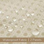 Outdoor Sheer Curtains for Patio Waterproof, 2 Panels Rod Pocket Indoor/Outdoor - Image 5
