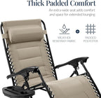 Best Choice Products Oversized Padded Zero Gravity Chair, Folding Outdoor Patio - Image 4