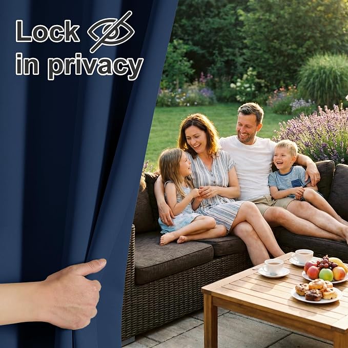 RYB HOME 2 Panels Outdoor Curtains - Image 6