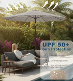 9FT Auto-Tilt Patio Umbrella|Outdoor Market Table Umbrella - Image 5