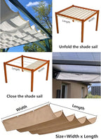 Retractable Waterproof Wave Awning Cover 8' x 14' - Image 5