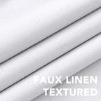 H.VERSAILTEX Primitive Linen Curtains 100% Blackout Curtain Drapes Burlap - Image 4