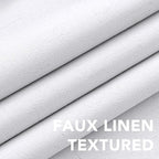H.VERSAILTEX Primitive Linen Curtains 100% Blackout Curtain Drapes Burlap - Image 4