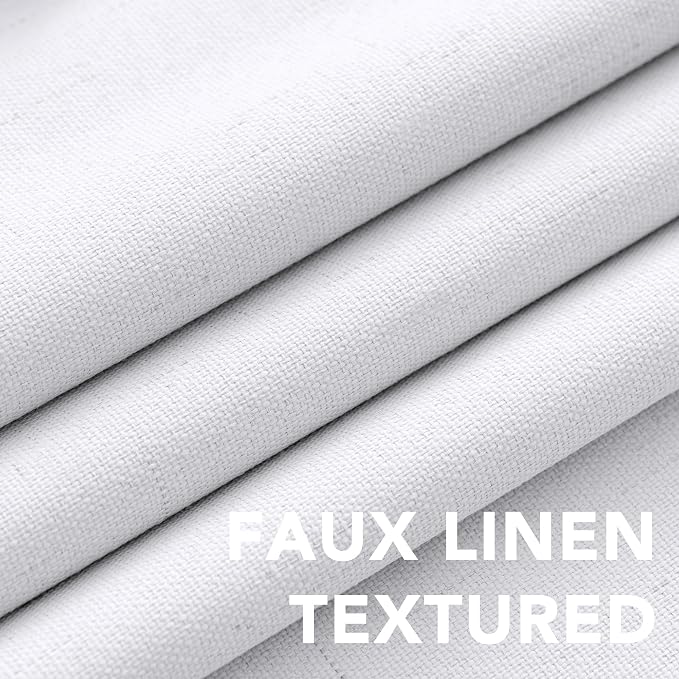 H.VERSAILTEX 108 inch Curtains, Linen Blackout Curtains 100% Absolutely Blackout - Image 4