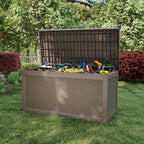 310 Gallon Lockable Outdoor Storage Box – Waterproof Resin Deck Box - Image 3