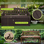 Greesum 80 Gallon Heavy-Duty Outdoor Storage Bench - Image 5