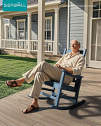 SERWALL Outdoor Rocking Chair Set of 6, Patio Rocking Chairs - Image 2