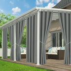 Outdoor Curtains for Patio Waterproof, 6 Drape Panels, Sun Shades | Privacy & by RichSets