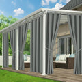 Outdoor Curtains for Patio Waterproof, 6 Drape Panels, Sun Shades | Privacy & by RichSets