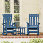 LUE BONA Outdoor Rocking Chairs Set, HDPS Poly Porch Rockers - Image 2