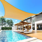 Quictent Sun Shade Sail for Patio w/Hardware Kit 185GSM 24x24ft Sand | Square - Image 9