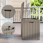33 Gallon Indoor Outdoor Storage Box Waterproof Deck Box | Resin storage bin - Image 4
