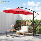 NEWBULIG 10FT Patio Umbrella, Cantilever Umbrella, UV Protection | Outdoor - Image 2
