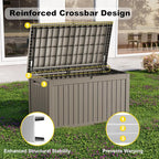 Deck Box - 280 Gallon Large Outdoor Storage box, Waterproof Patio Furniture and - Image 4