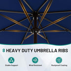 9 FT Patio Umbrella for Outdoor, Outdoor Table Umbrella - Image 3