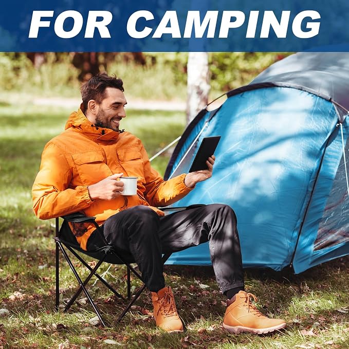 WEIDIORME 2 Pack Lightweight Camping Chairs - Image 4