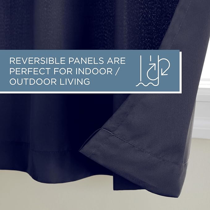 TOWN & COUNTRY BASICS Cabana Solid Heavyweight Indoor Outdoor Curtains - Image 6