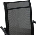 Stackable Patio Chairs Set of 4, Outdoor Dining Chairs - Image 8