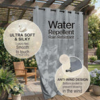 Waterproof Outdoor Curtain W105 x L84 - Image 4