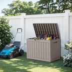 45 Gallon Waterproof Resin Deck Box, UV Resistant Outdoor Storage - Image 7