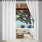 LORDTEX Indoor/Outdoor Curtains Waterproof Tab Top Patio Curtains | Sun by LORDTEX