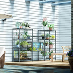 IZEUK 4-Tier Outdoor Metal Storage Shelving Unit, Heavy Duty Wire Rack Organizer - Image 6