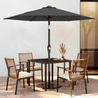 7.5FT Patio Umbrella Table Market Umbrella w/Tilt and Crank, Heavy-Duty Outdoor - Image 2