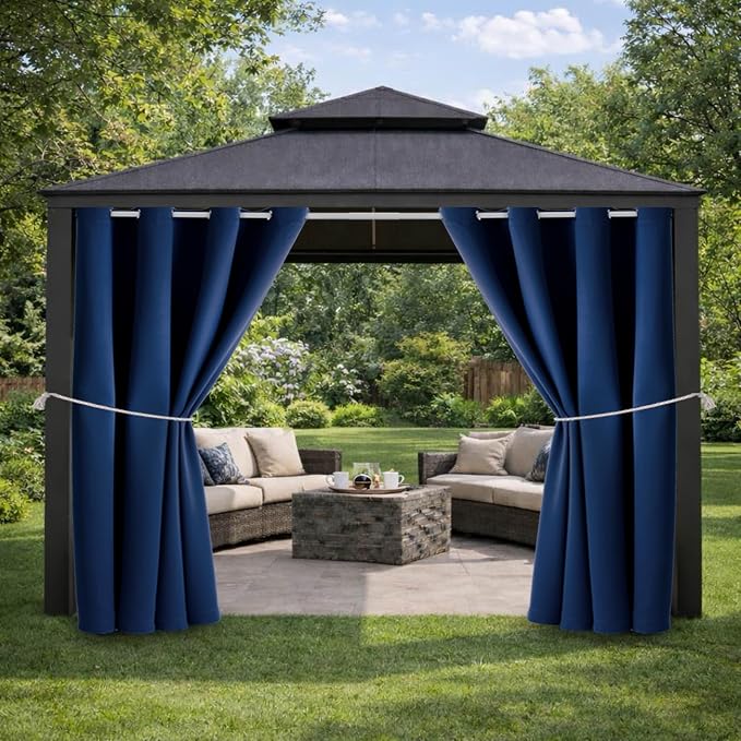 Outdoor Indoor Curtains W52 x L108 by DivaenCamino