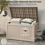 Outdoor Storage Box, 270 Gallon Waterproof Deck Box, Super-Sized Gas-Spring - Image 3