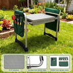 Garden Kneeler and Seat with 11.5" Wide Pad, Foldable Garden Stool with 2 Tool - Image 8