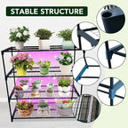 4-Tier Durable Powder-Coated Steel Plant Stands - Image 6