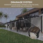 Aoxun 42’x10’ Gazebo for Patio, Gazebo Pergola - Image 6