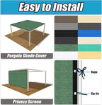 Amagenix 90% Pergola Shade Cover 7' X 13' Sun Shade Cloth - Image 4